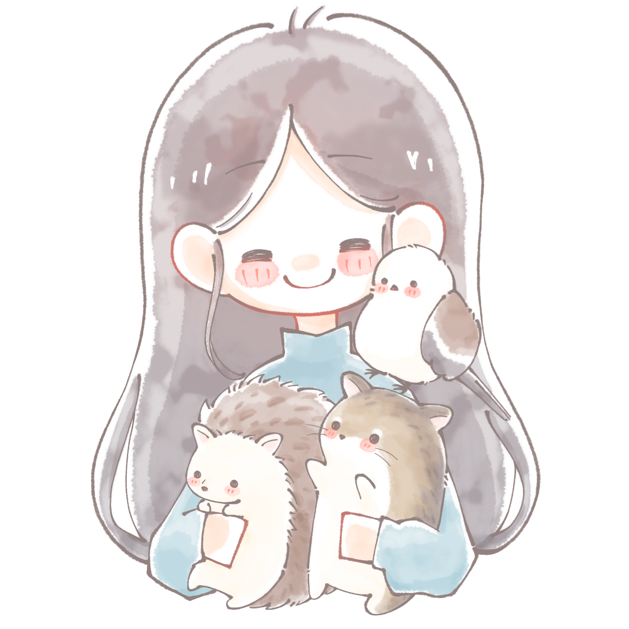 WEBコーダーりんの自己紹介イラスト